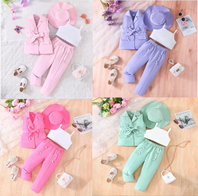 Girls four piece set outfit for age 3-5yrs