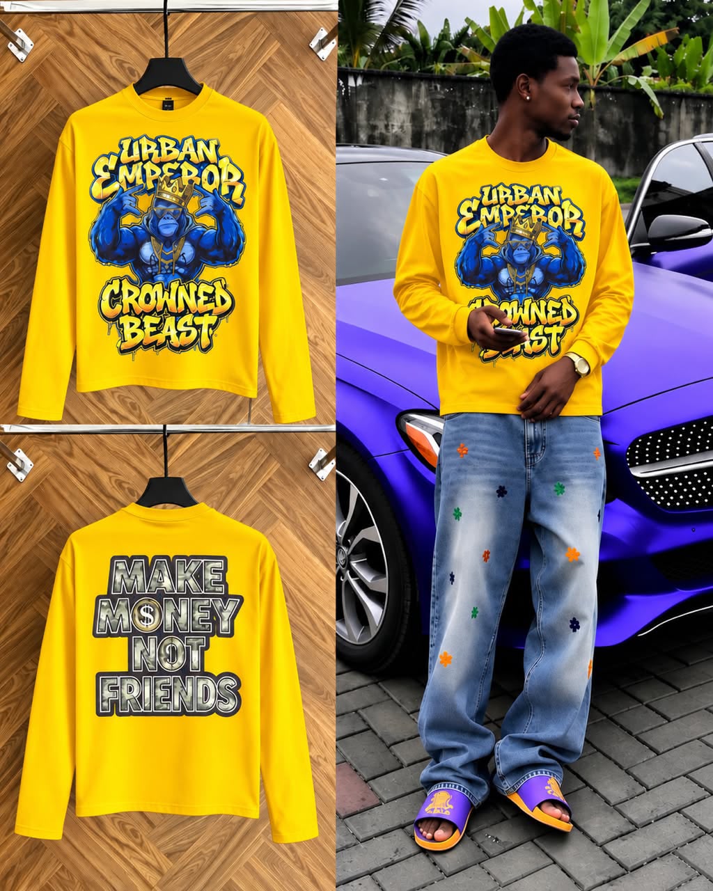 Urban Emperor Crowned Beast Sweatshirt