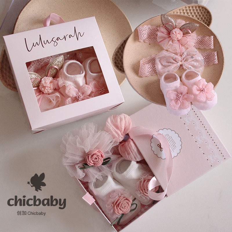 Perfect hair bond and socks for baby girl